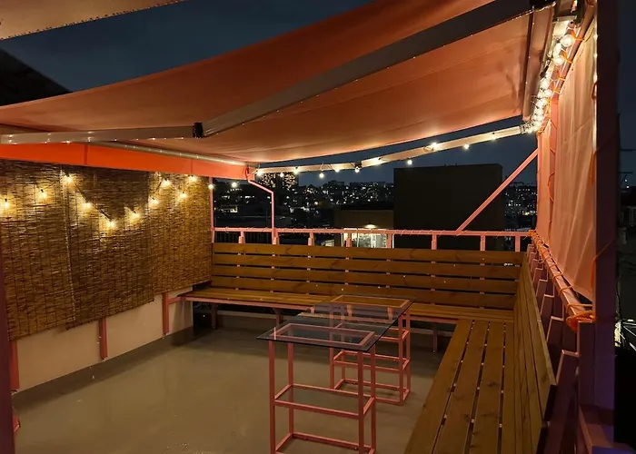 Сasa de vacaciones 남산 아래 해방촌 루프탑 침실 2개 *